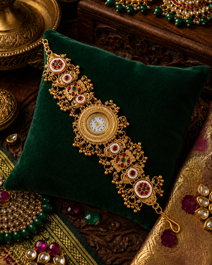 Sagarika Heritage Kashmiri Ethnic Bracelet Watch for Women