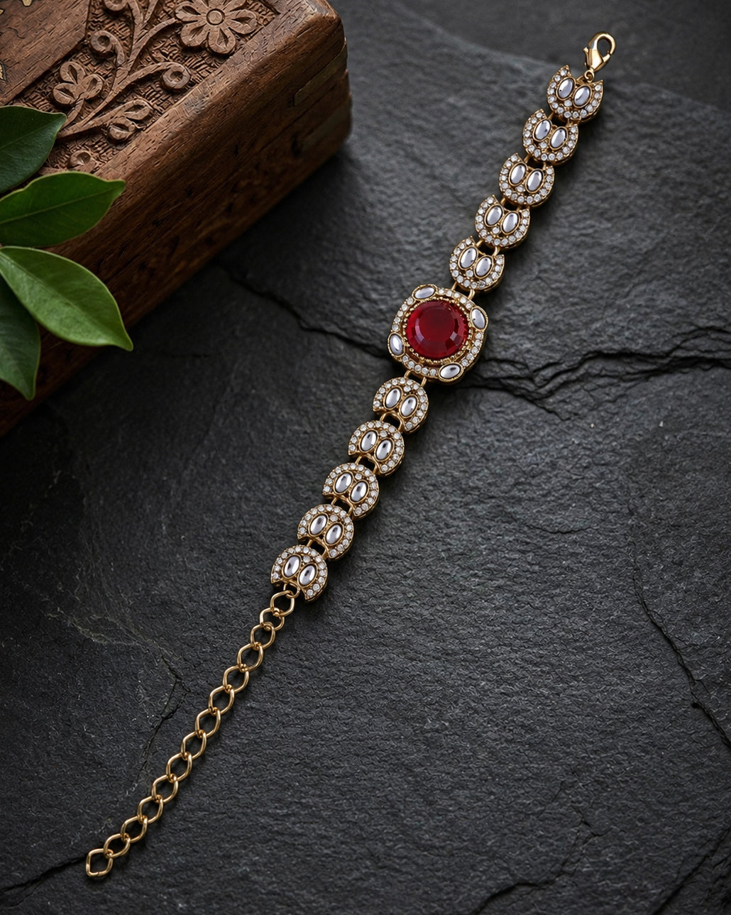 Ruby Kaushiki Indo Western Bracelet