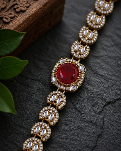 Ruby Kaushiki Indo Western Bracelet
