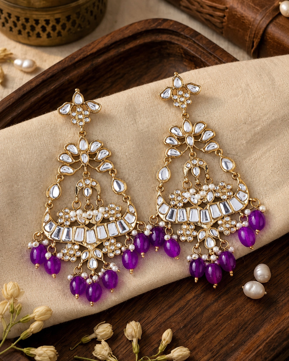 Purple Arudhita Premium Designer Earring