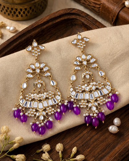 Purple Arudhita Premium Designer Earring