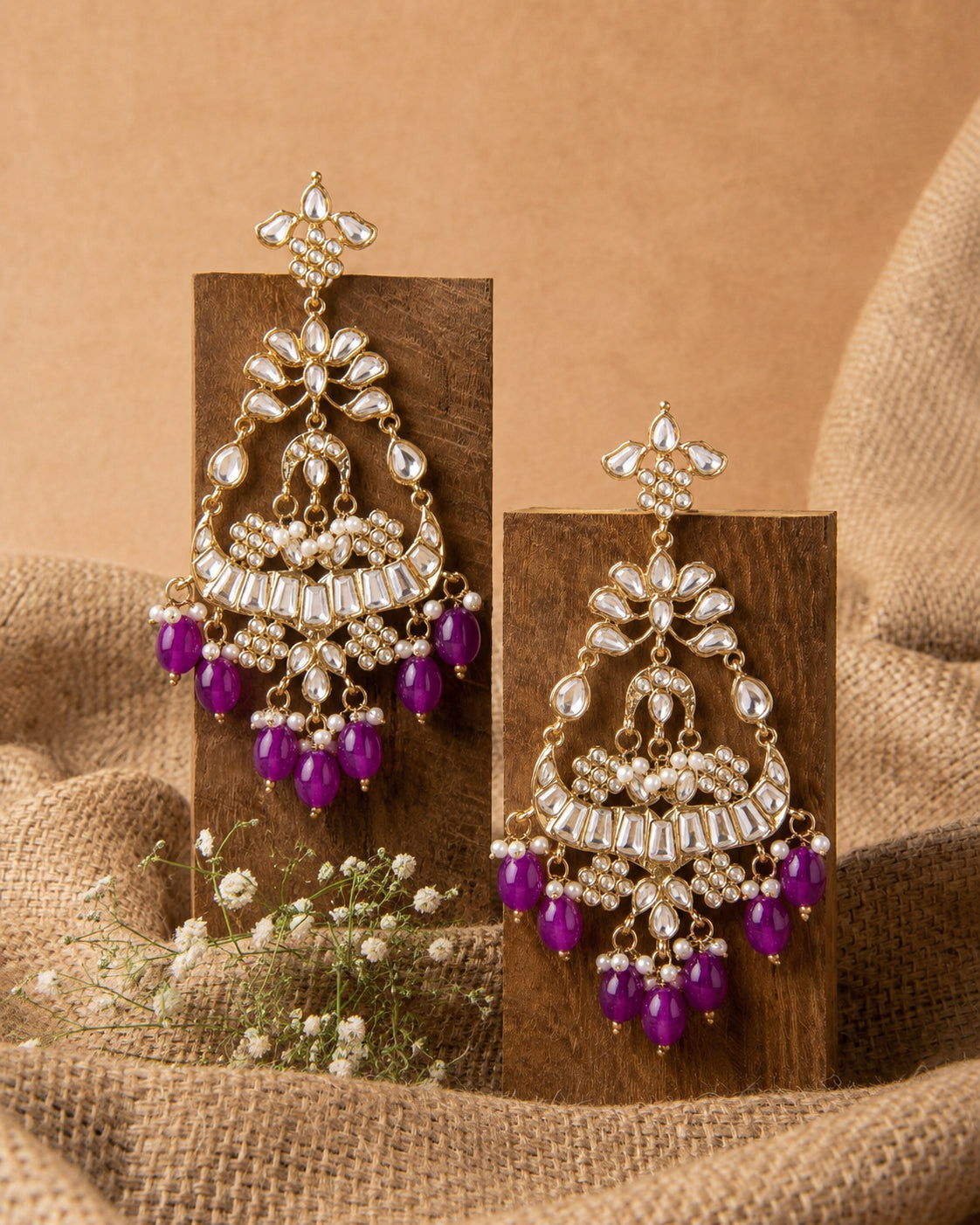 Purple Arudhita Premium Designer Earring