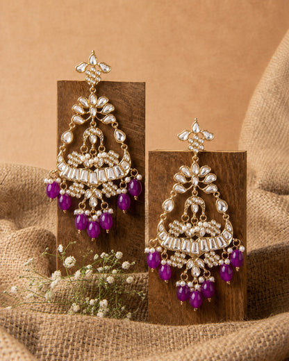 Purple Arudhita Premium Designer Earring