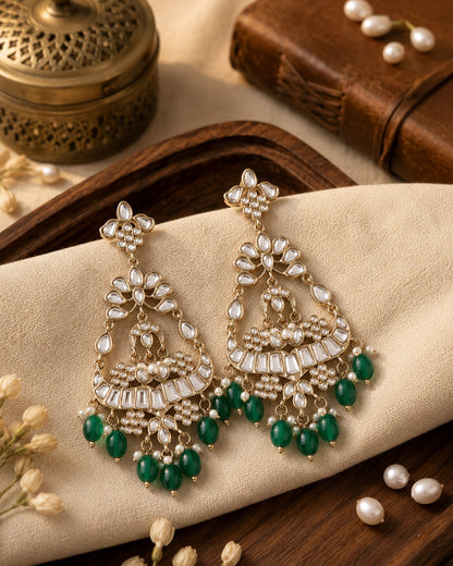 Green Arudhita Premium Designer Earring