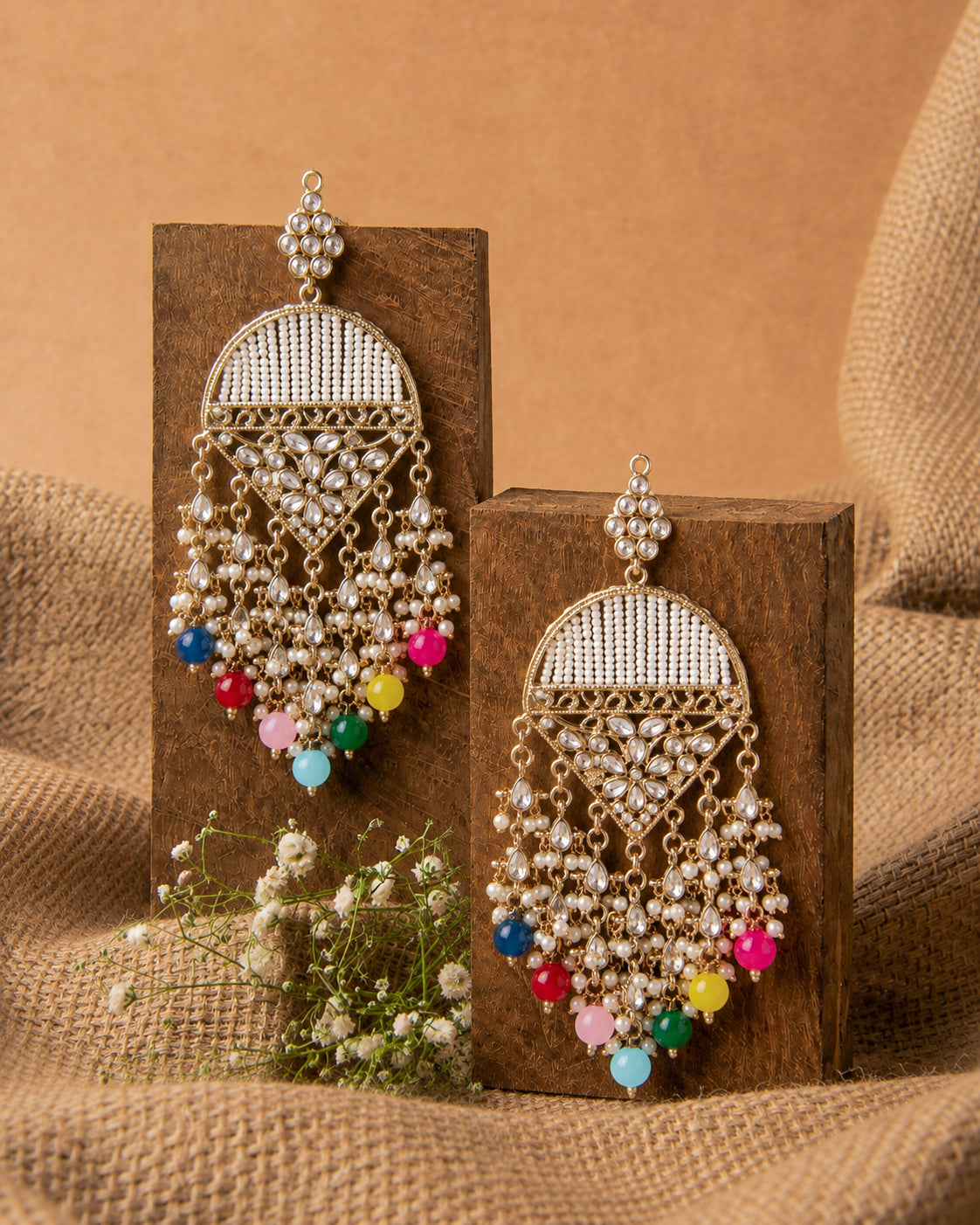 Multi Akshita Designer Chandbali Earring