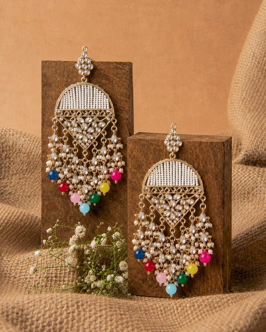 Multi Akshita Designer Chandbali Earring
