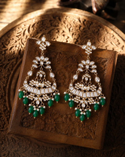 Green Arudhita Premium Designer Earring