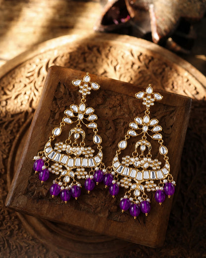 Purple Arudhita Premium Designer Earring