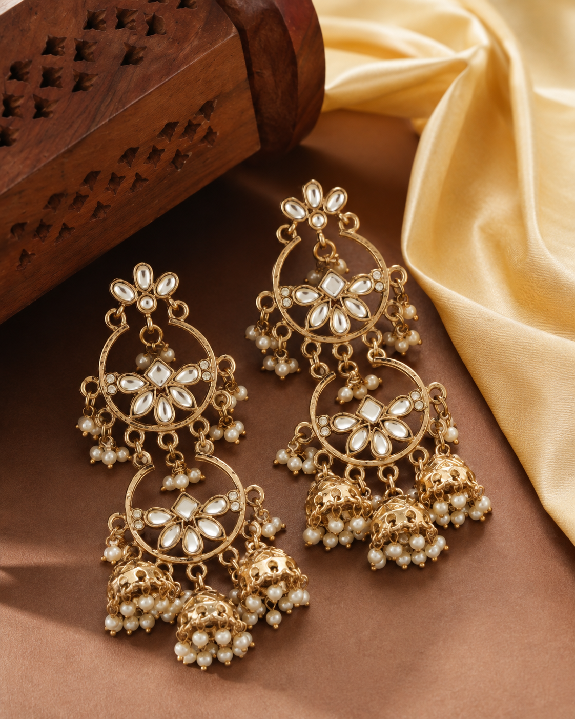 Pearl Hiral Premium Designer Earring