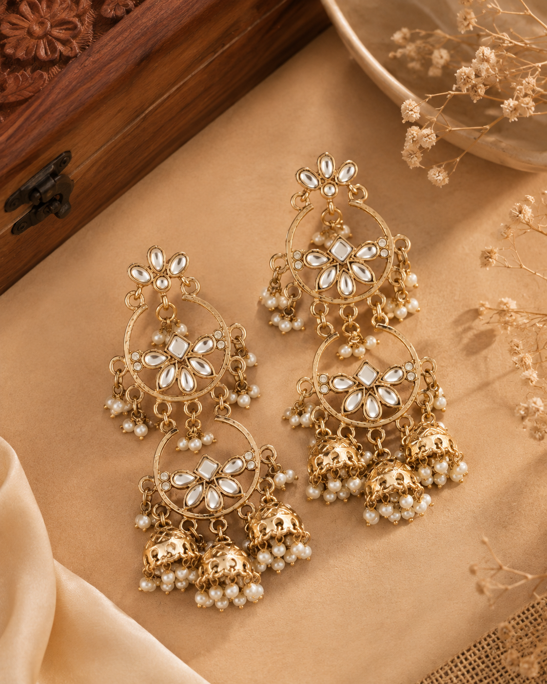 Pearl Hiral Premium Designer Earring