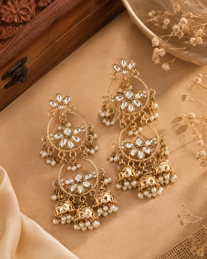 Pearl Hiral Premium Designer Earring
