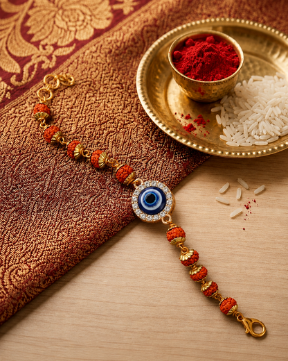 Advit Rudraksh Evil Eye Bracelet