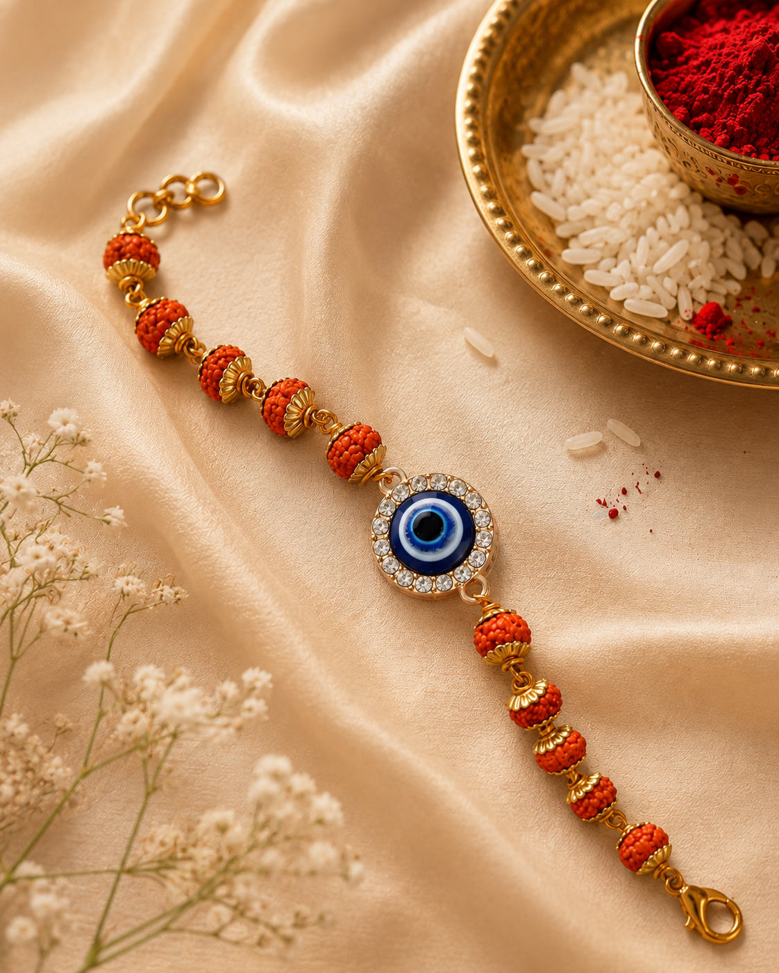 Advit Rudraksh Evil Eye Bracelet