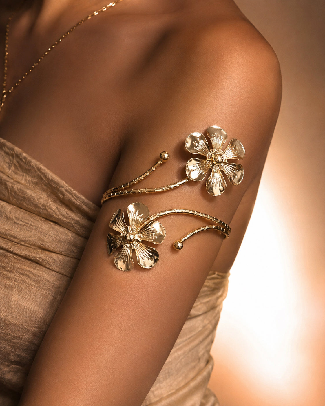 Elodie Layered Arm Cuff / Armlet