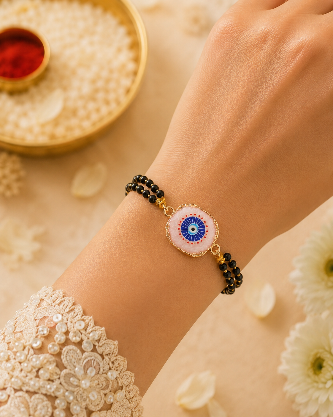 Ratnika Bhabhi Evil Eye Hand Mangalsutra