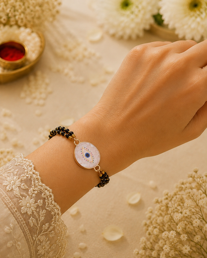 Tarisha Bhabhi Evil Eye Hand Mangalsutra