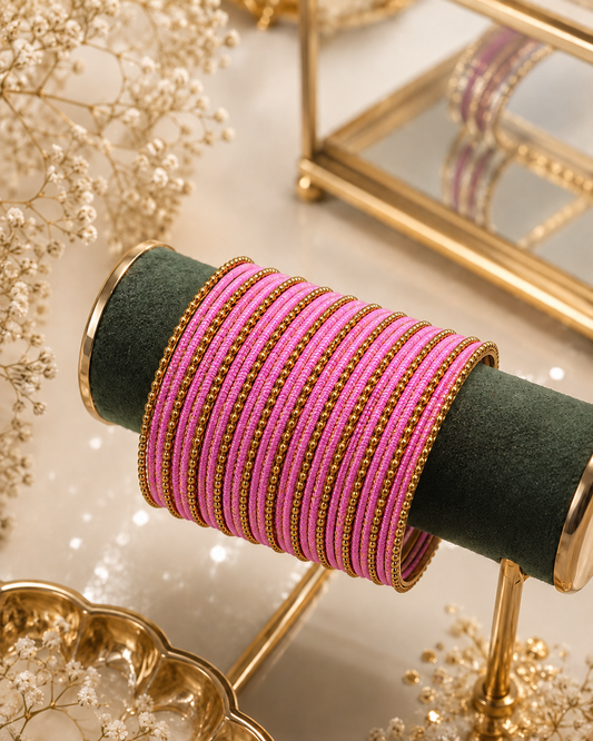 Blush Koshya Designer Bangle Set