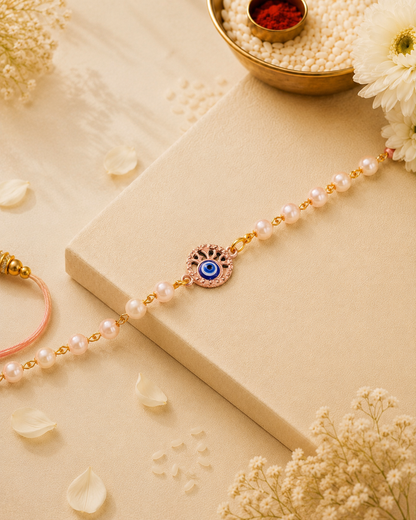 Iraaya Evil Eye Bracelet Rakhi | Tilak Set Included