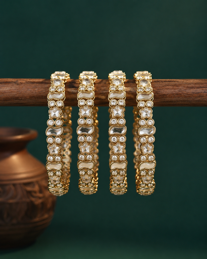 Radha Mirror Bangle Set of 4