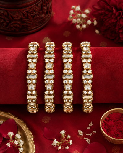 Radha Mirror Bangle Set of 4