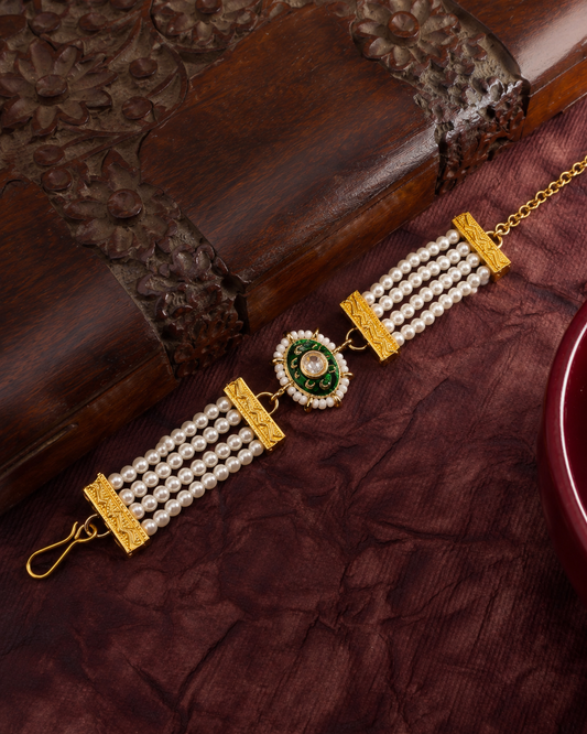 Green Anik Bracelet Rakhi | Tilak Set Included