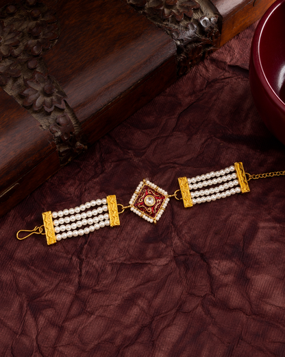 Red Ishir Bracelet Rakhi | Tilak Set Included