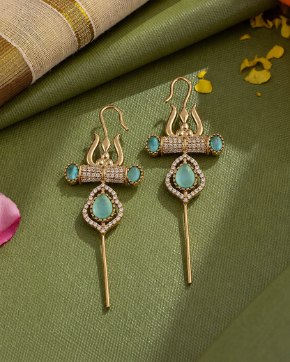 Turquoise Krisha Designer Ear-cuff Earring
