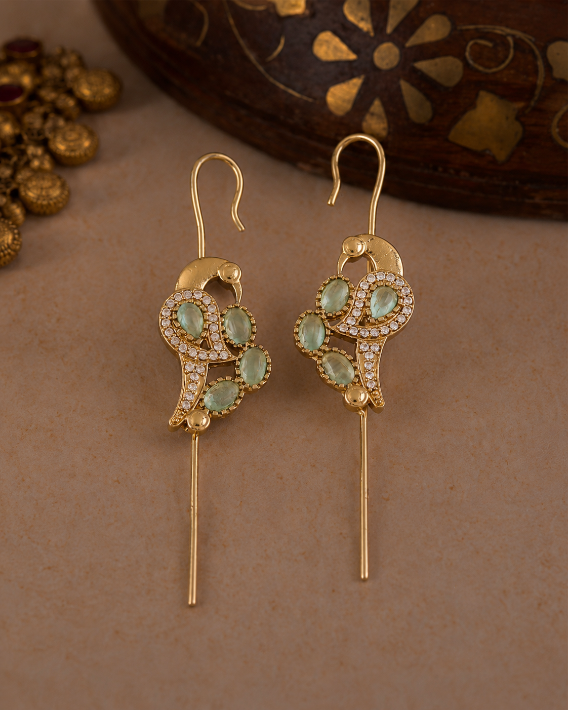 Mint Soreya Designer Ear-cuff Earring