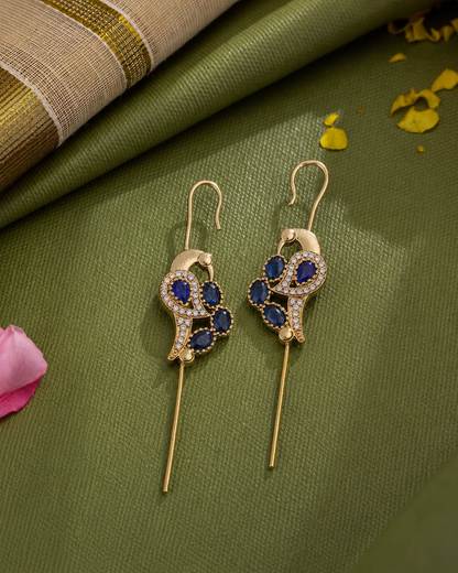 Blue Soreya Designer Ear-cuff Earring