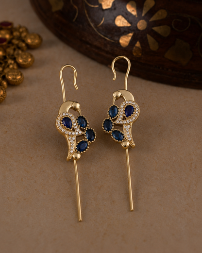 Blue Soreya Designer Ear-cuff Earring