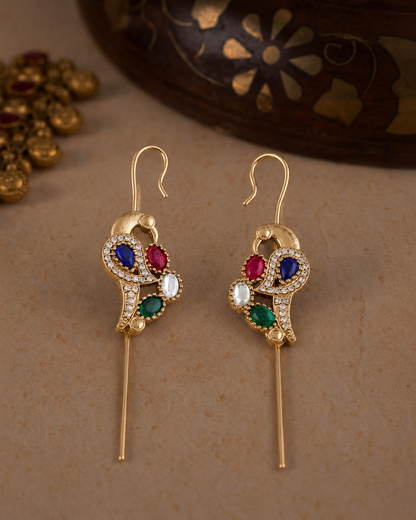 Blue Multi Soreya Designer Ear-cuff Earring