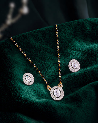 Anshvi American Diamond Mangalsutra Set