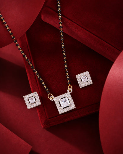 Yamika American Diamond Mangalsutra Set