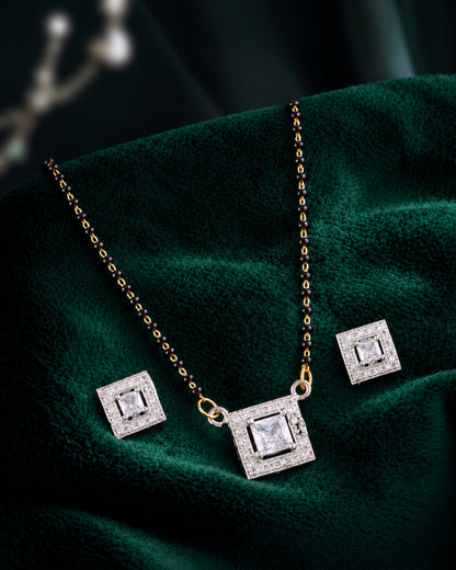 Yamika American Diamond Mangalsutra Set