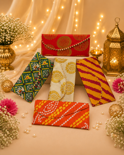 Ethnic Designer Cash Envelope For Shagun - Random