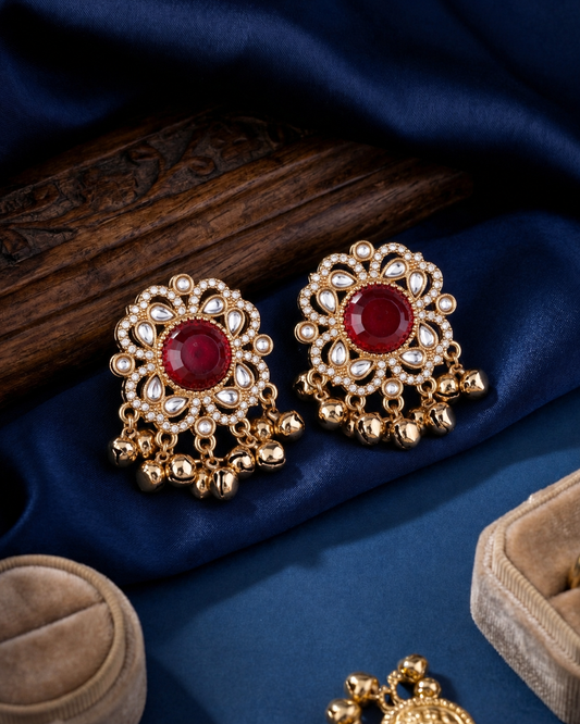 Ruby Chandrika Kashmiri Look Ghunghru Earring