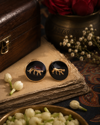 Black Baisa Sabya Designer Earring