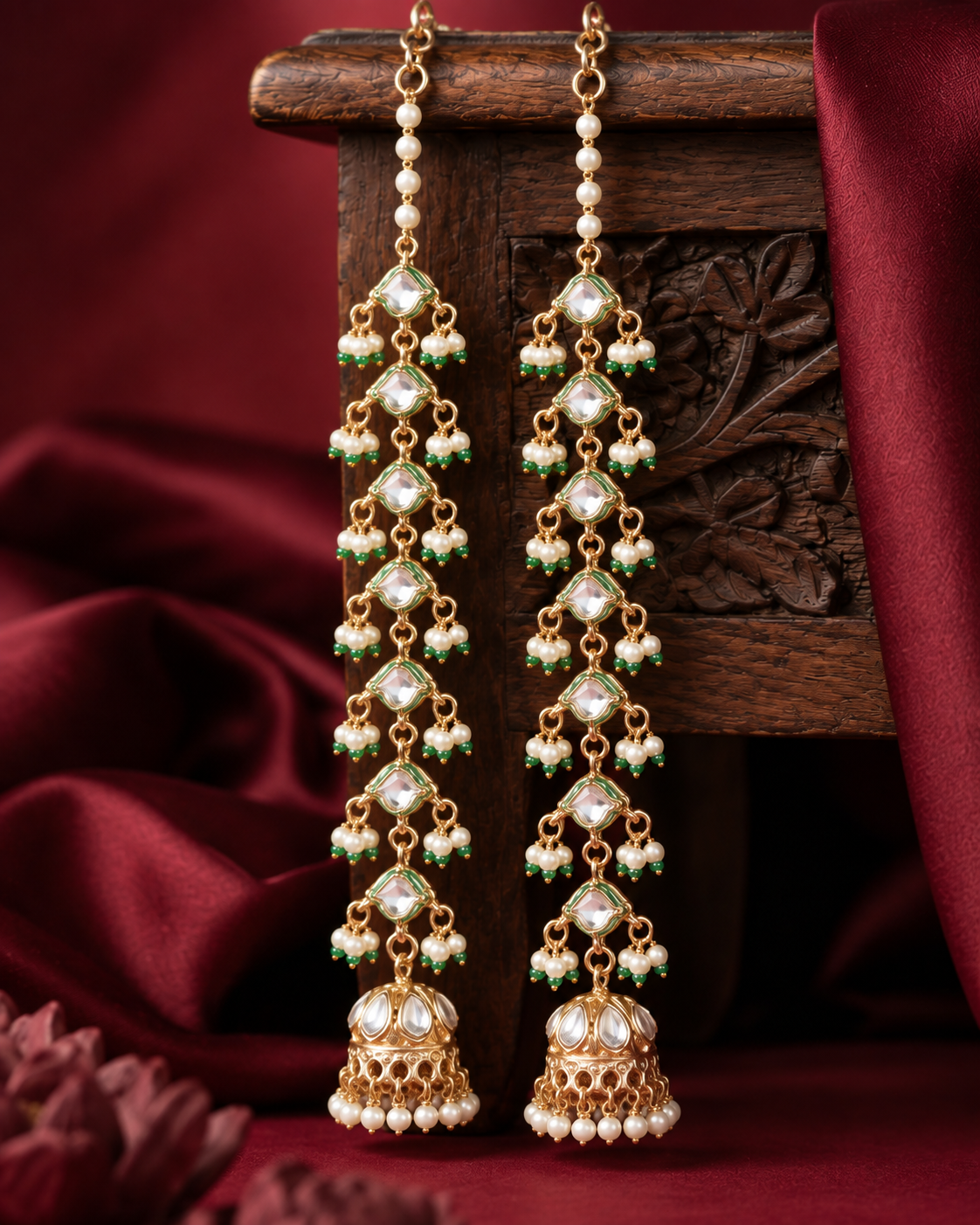 Pearl Eshwari Earring With Sahara