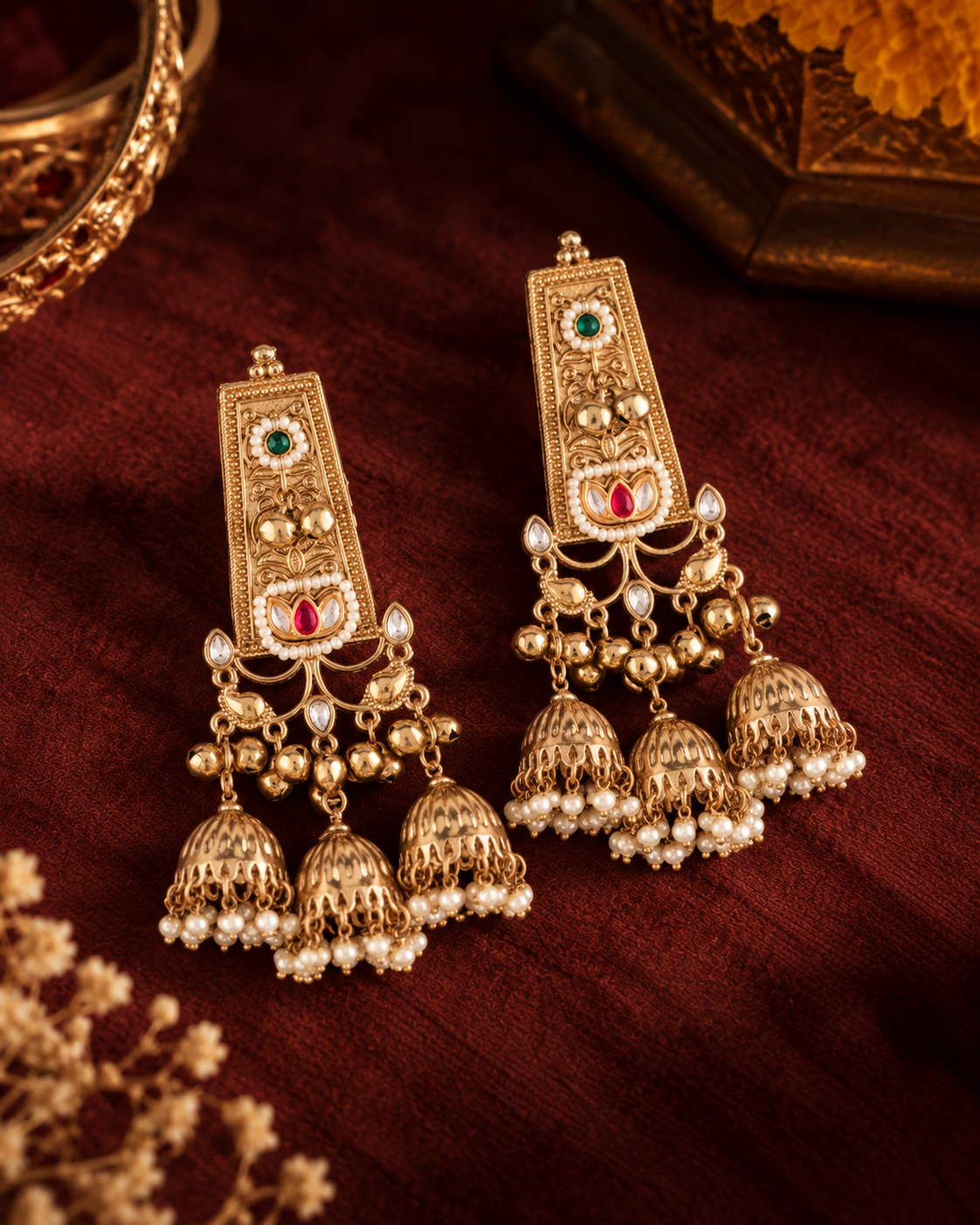 Mahzara Statement Jhumka Earring