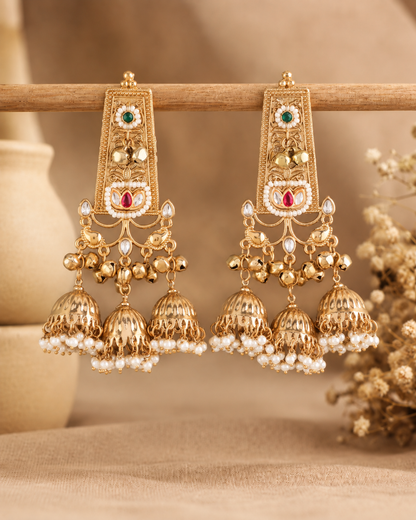 Mahzara Statement Jhumka Earring
