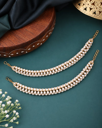 Aviraj Ethnic Kundan Payal Anklet