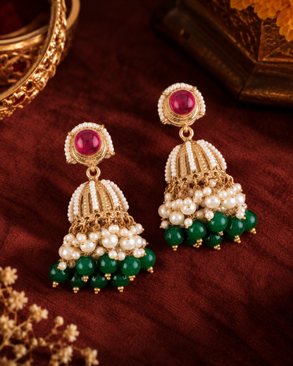 Pearl Eshwari Earring With Sahara