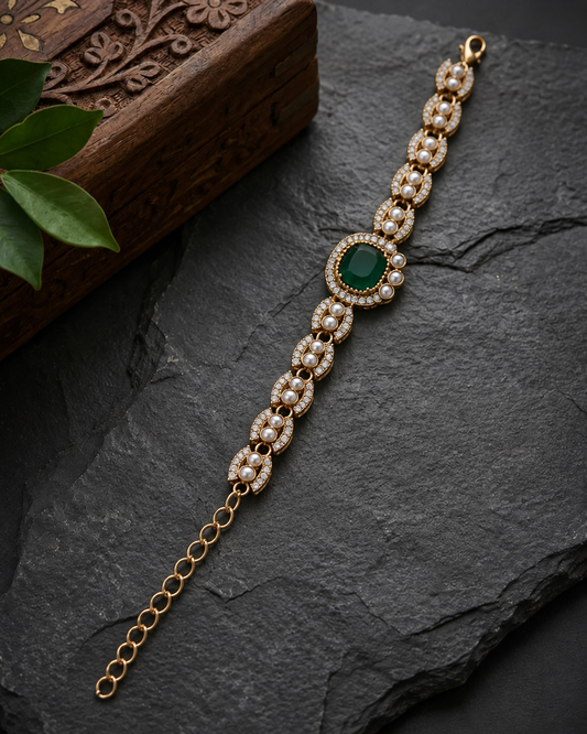 Green Pranvika Indo Western Bracelet