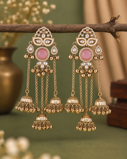 Blush Aafiya Kashmiri Look Ghunghru Jhumka Earring