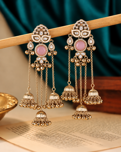 Blush Aafiya Kashmiri Look Ghunghru Jhumka Earring
