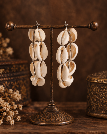 Shivraj Cowrie Shell Earrings