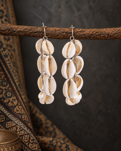 Shivraj Cowrie Shell Earrings