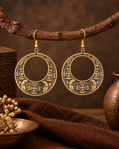 Gold Nayantara Earrings