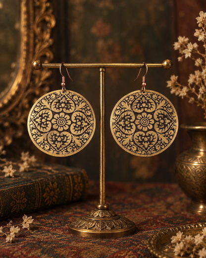 Gold Kamakshi Earrings