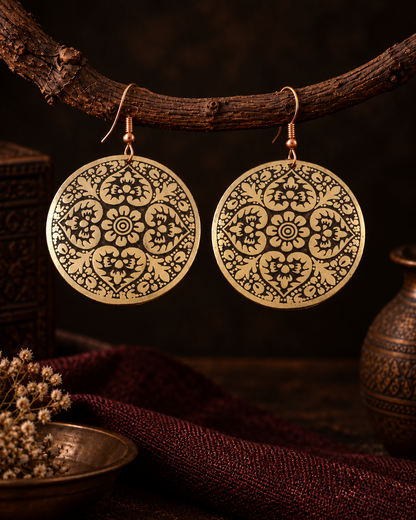 Gold Kamakshi Earrings